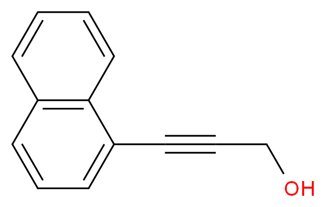 3-(naphthalen-1-yl)prop-2-yn-1-ol_分子结构_CAS_16176-22-0