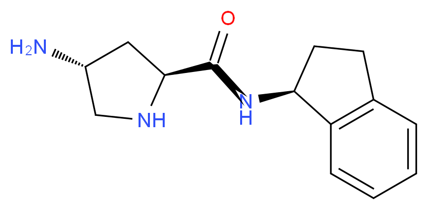 (2S,4R)-4-amino-N-[(1S)-2,3-dihydro-1H-inden-1-yl]pyrrolidine-2-carboxamide_分子结构_CAS_)