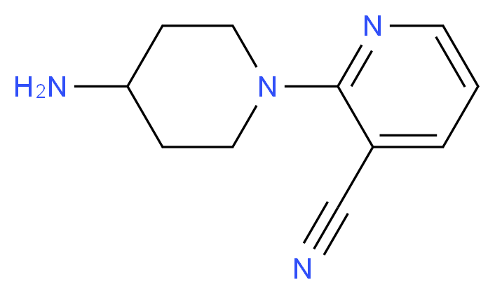 2-(4-amino-1-piperidinyl)nicotinonitrile_分子结构_CAS_412355-86-3)