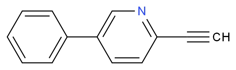 2-ethynyl-5-phenylpyridine_分子结构_CAS_1196156-08-7)