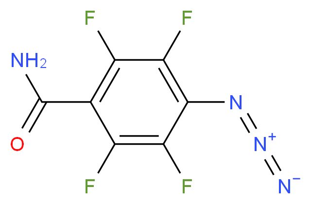 4-azido-2,3,5,6-tetrafluorobenzamide_分子结构_CAS_122616-98-2