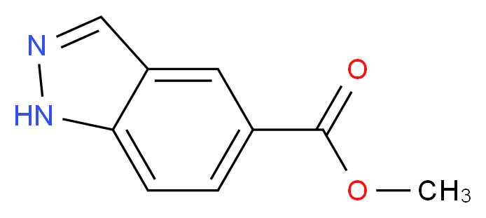 methyl 1H-indazole-5-carboxylate_分子结构_CAS_473416-12-5