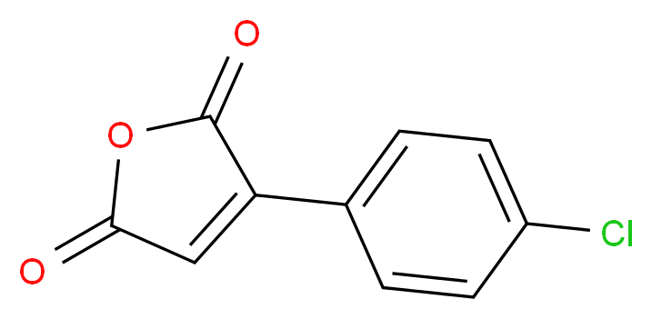 3-(4-Chlorophenyl)-2,5-furandione_分子结构_CAS_3152-15-6)