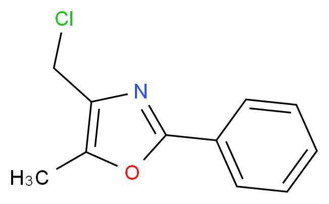 4-(chloromethyl)-5-methyl-2-phenyl-1,3-oxazole_分子结构_CAS_103788-61-0)