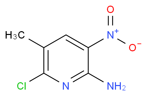 6-Chloro-5-methyl-3-nitropyridin-2-amine_分子结构_CAS_202217-19-4)