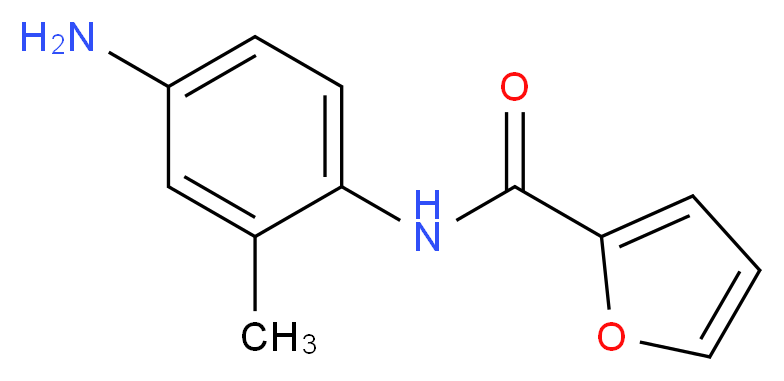 N-(4-amino-2-methylphenyl)furan-2-carboxamide_分子结构_CAS_404832-64-0