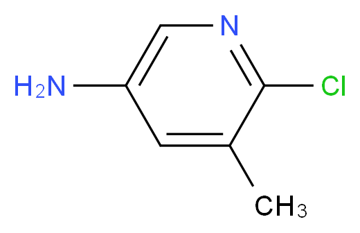 6-chloro-5-methylpyridin-3-amine_分子结构_CAS_38186-82-2