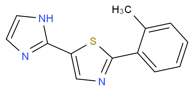 5-(1H-imidazol-2-yl)-2-(2-methylphenyl)-1,3-thiazole_分子结构_CAS_)