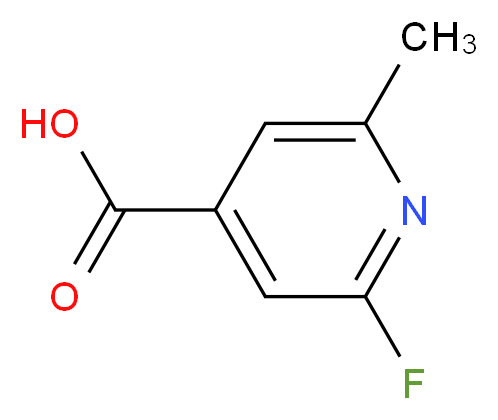 2-fluoro-6-methylisonicotinic acid_分子结构_CAS_1060806-00-9)