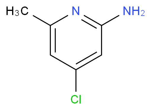 4-chloro-6-methylpyridin-2-amine_分子结构_CAS_36340-61-1