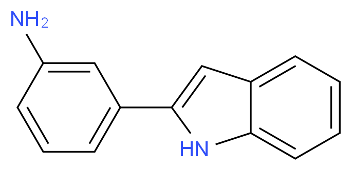 3-(1H-Indol-2-yl)aniline_分子结构_CAS_6318-72-5)