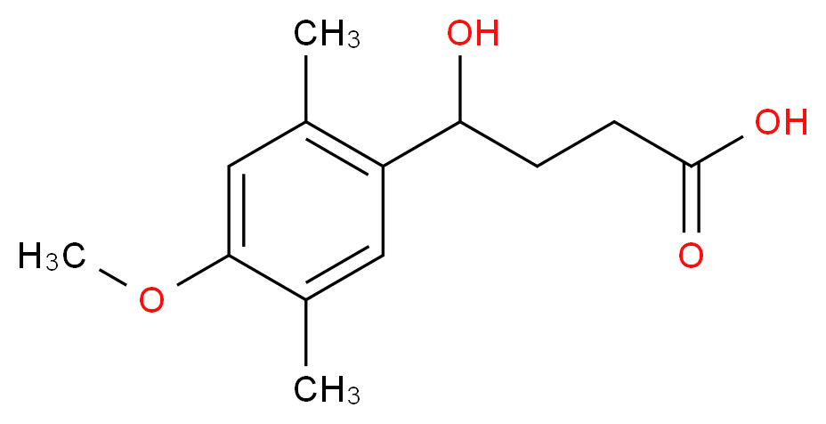 4-hydroxy-4-(4-methoxy-2,5-dimethylphenyl)butanoic acid_分子结构_CAS_879053-36-8)