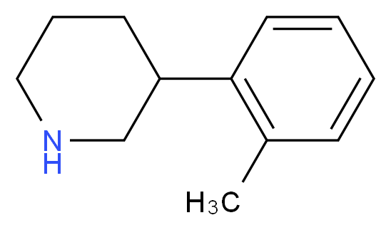 3-(2-methylphenyl)piperidine_分子结构_CAS_)