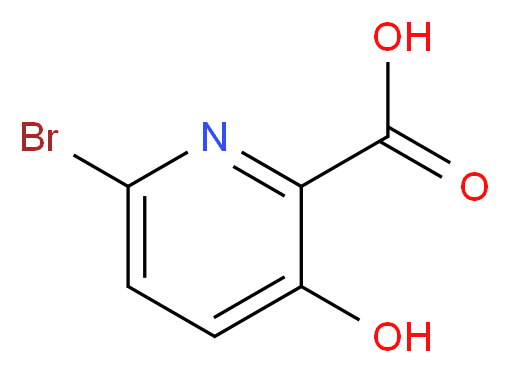 6-Bromo-3-hydroxypicolinic acid_分子结构_CAS_321596-58-1)