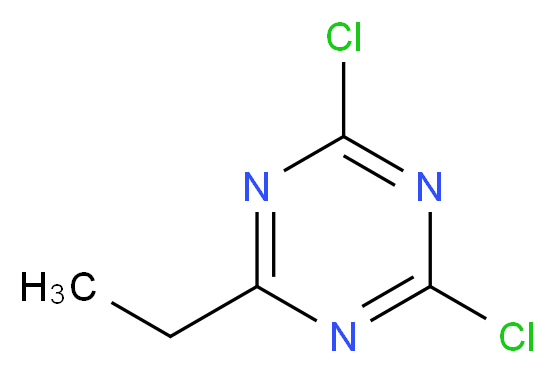 2,4-Dichloro-6-ethyl-1,3,5-triazine_分子结构_CAS_698-72-6)