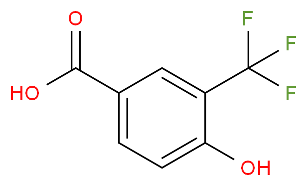 4-Hydroxy-3-(trifluoromethyl)benzoic acid_分子结构_CAS_220239-68-9)