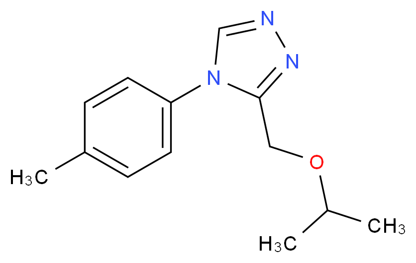 3-(isopropoxymethyl)-4-(4-methylphenyl)-4H-1,2,4-triazole_分子结构_CAS_)