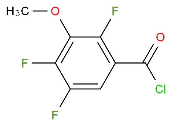 2,4,5-三氟-3-甲氧基苯甲酰氯_分子结构_CAS_112811-66-2)