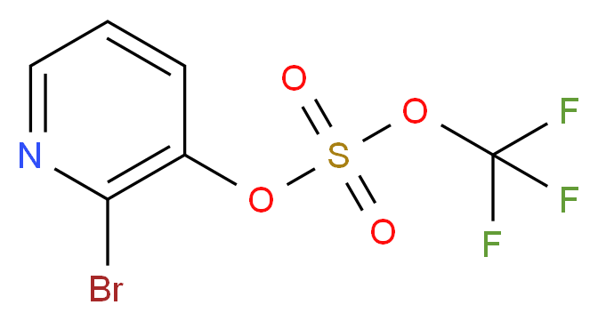 2-溴-3-吡啶基三氟甲磺酸酯_分子结构_CAS_157373-97-2)