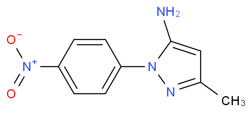 3-methyl-1-(4-nitrophenyl)-1H-pyrazol-5-amine_分子结构_CAS_16459-47-5