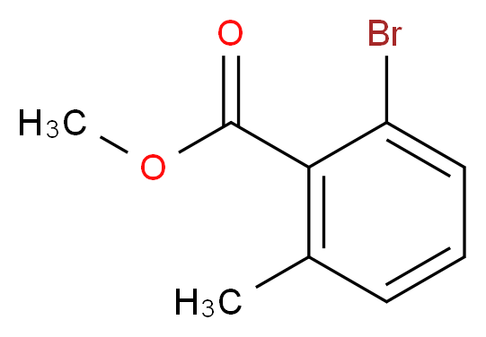 2-Bromo-6-methyl-benzoic acid methyl ester_分子结构_CAS_99548-56-8)