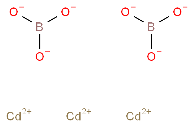 tricadmium(2+) ion diborate_分子结构_CAS_51222-60-7