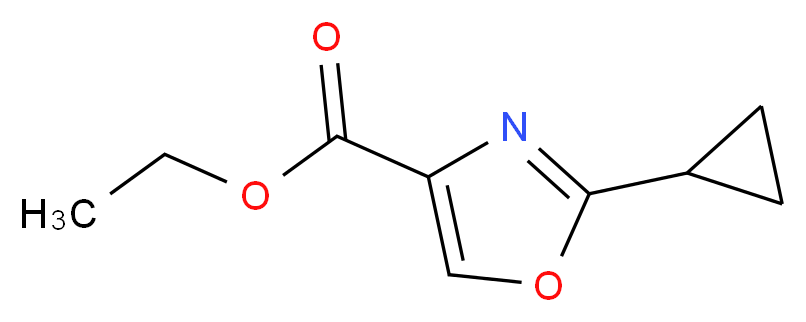 Ethyl 2-cyclopropyl-1,3-oxazole-4-carboxylate_分子结构_CAS_)