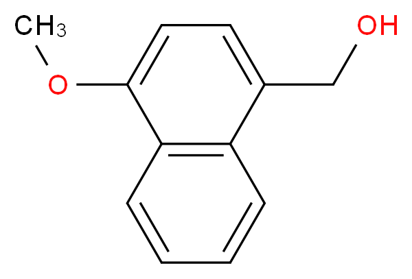 4-甲氧基-1-萘甲醇_分子结构_CAS_16820-54-5)