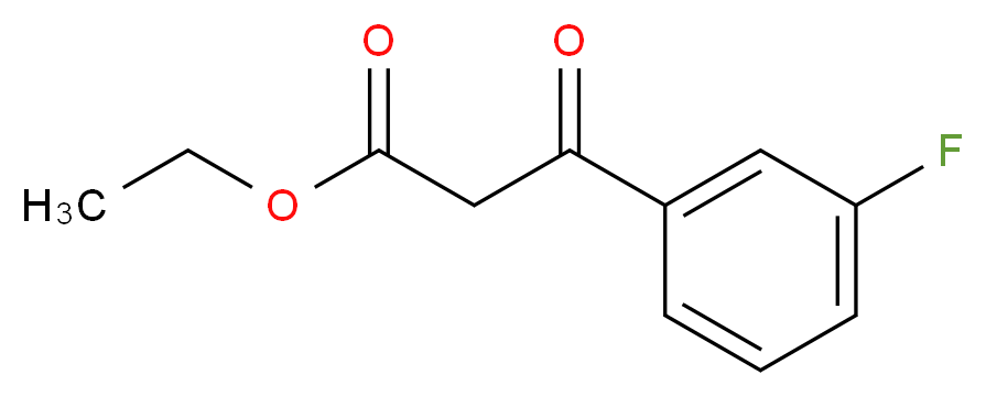 Ethyl 3-(3-Fluoro-phenyl)-3-oxopropanoate_分子结构_CAS_33166-77-7)