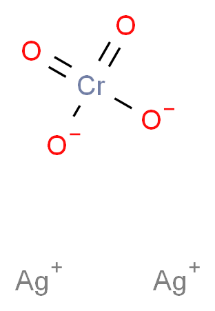 铬酸银_分子结构_CAS_7784-01-2)