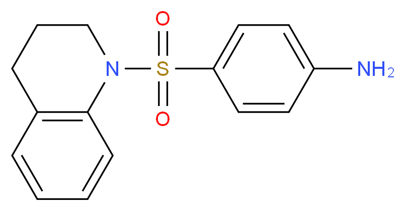 4-(1,2,3,4-tetrahydroquinoline-1-sulfonyl)aniline_分子结构_CAS_5455-89-0