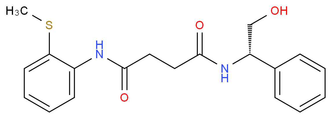 N-[(1S)-2-hydroxy-1-phenylethyl]-N'-[2-(methylthio)phenyl]succinamide_分子结构_CAS_)