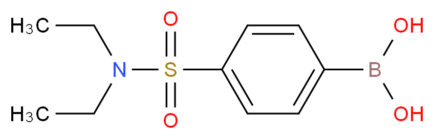 [4-(diethylsulfamoyl)phenyl]boronic acid_分子结构_CAS_850568-76-2