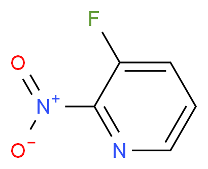 3-Fluoro-2-nitropyridine_分子结构_CAS_54231-35-5)