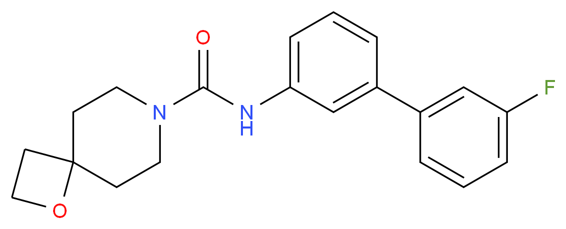 N-(3'-fluorobiphenyl-3-yl)-1-oxa-7-azaspiro[3.5]nonane-7-carboxamide_分子结构_CAS_)