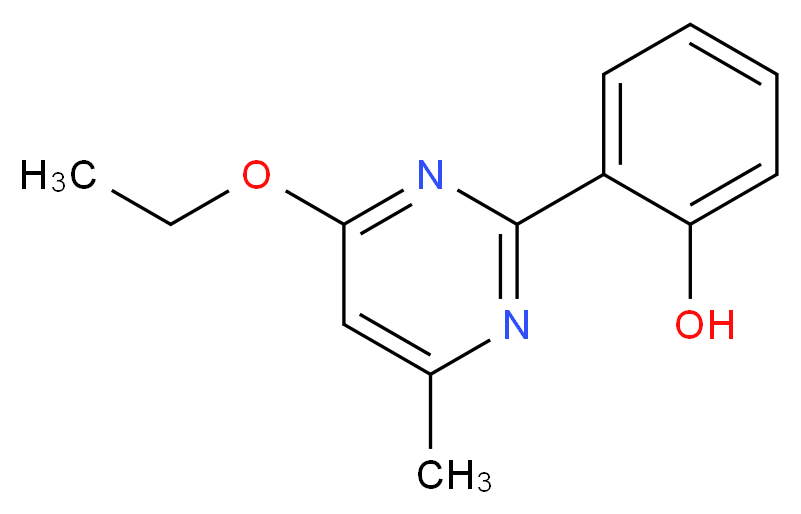 2-(4-ethoxy-6-methyl-2-pyrimidinyl)phenol_分子结构_CAS_300358-33-2)