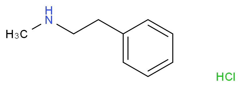 methyl(2-phenylethyl)amine hydrochloride_分子结构_CAS_4104-43-2)