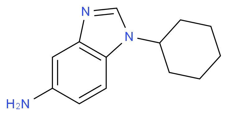 1-Cyclohexyl-1H-benzoimidazol-5-ylamine_分子结构_CAS_)