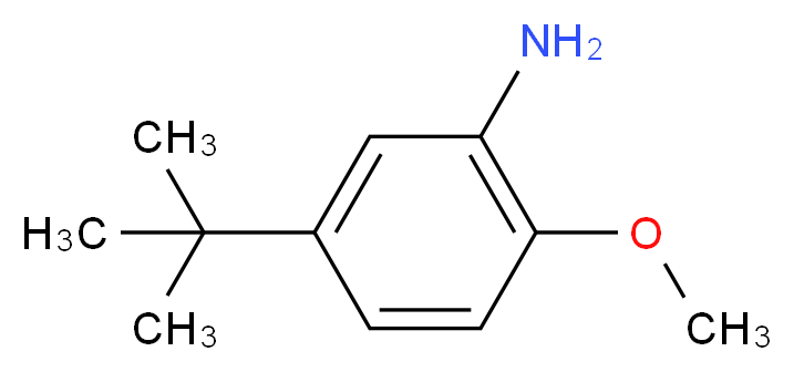 5-(tert-Butyl)-2-methoxyaniline_分子结构_CAS_3535-88-4)