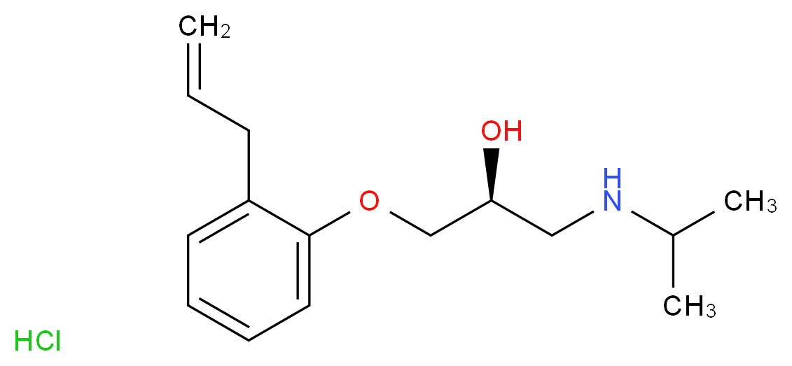 L-ALPRENOLOL HYDROCHLORIDE_分子结构_CAS_13707-88-5)