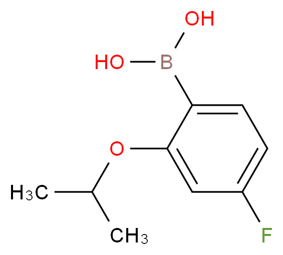 [4-fluoro-2-(propan-2-yloxy)phenyl]boronic acid_分子结构_CAS_480438-59-3