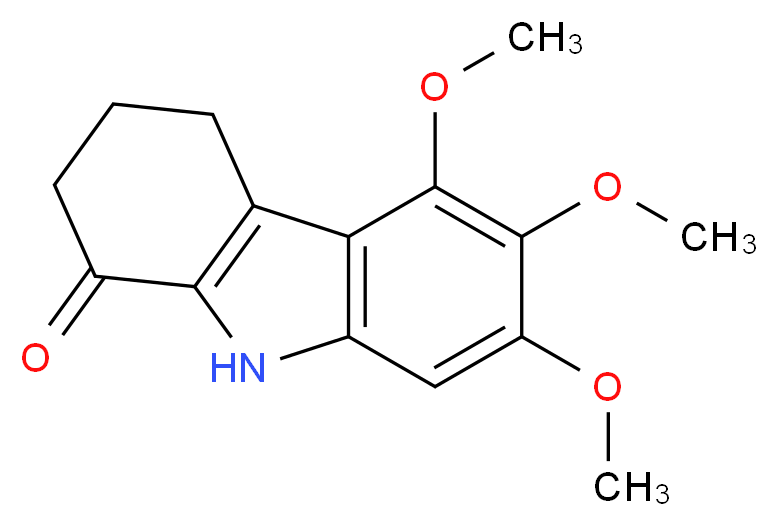 5,6,7-trimethoxy-2,3,4,9-tetrahydro-1H-carbazol-1-one_分子结构_CAS_)