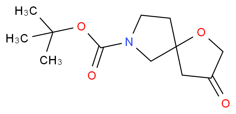 3-Oxo-1-Oxa-7-azaspiro[4.4]nonane-7-carboxylic acid tert-butyl ester_分子结构_CAS_1160246-85-4)