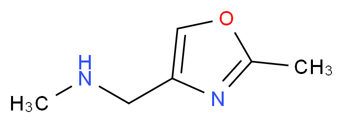 methyl[(2-methyl-1,3-oxazol-4-yl)methyl]amine_分子结构_CAS_1065073-46-2