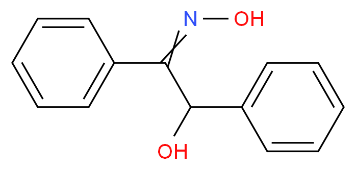 2-(N-hydroxyimino)-1,2-diphenylethan-1-ol_分子结构_CAS_441-38-3