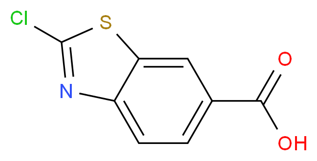2-chloro-1,3-benzothiazole-6-carboxylic acid_分子结构_CAS_3855-95-6
