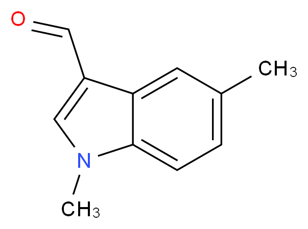 1,5-Dimethyl-1H-indole-3-carbaldehyde_分子结构_CAS_)