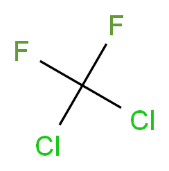 dichlorodifluoromethane_分子结构_CAS_75-71-8