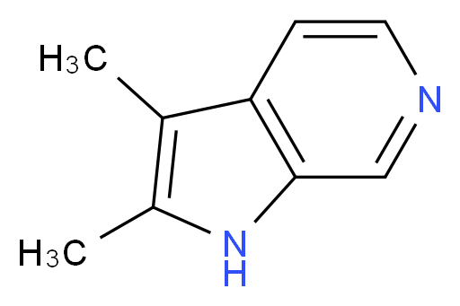 2,3-Dimethyl-1H-pyrrolo[2,3-c]pyridine_分子结构_CAS_25796-97-8)