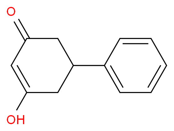 3-羟基-5-苯基-2-环己烯-1-酮_分子结构_CAS_35376-44-4)